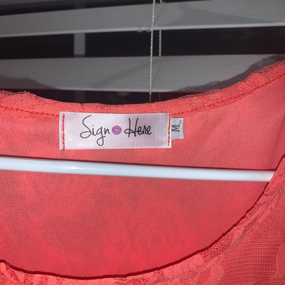 Coral Floral Dress - Picture 4 of 5